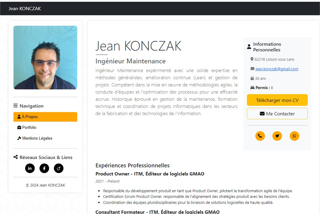 CV en ligne jean-konczak.ovh